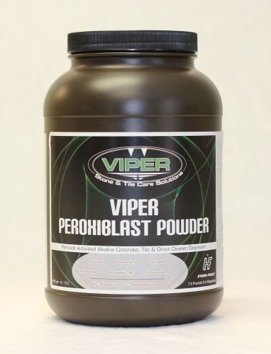 Viper peroxiblast powder 7.5# jar tile and grout cleaner &amp; degreaser for sale