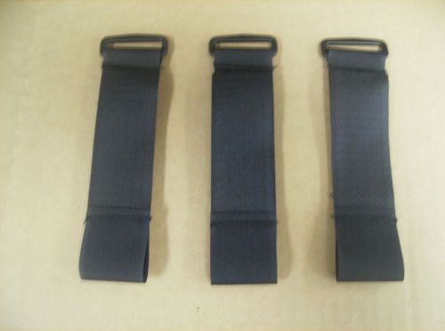 Carpet Cleaning Black Velcro Hose Straps, Set of 3