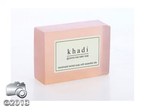 NEW KHADI PURE ROSE WATER SOAP KEEPING SKIN SMOOTH AND VELVETY (250GM) HERBAL
