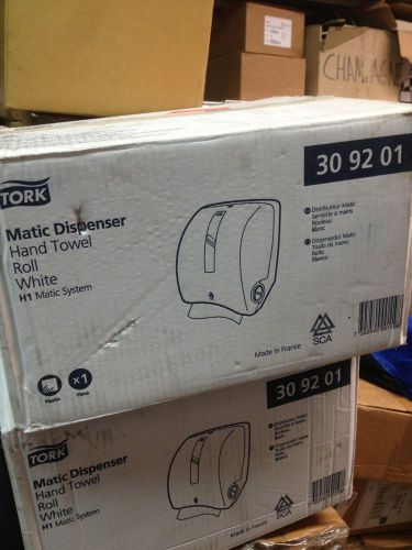 NEW White Tork Matic-Box 30 92 01 Hand Towel Roll Dispenser