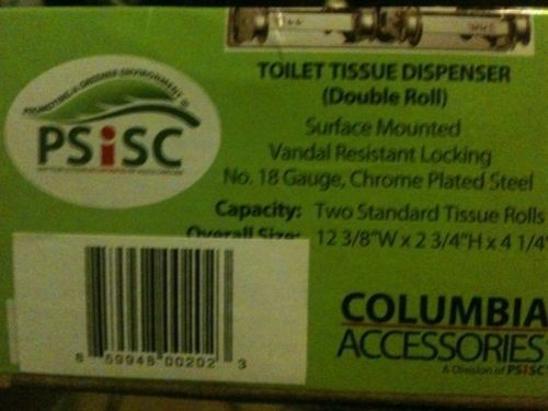 Psisc 2-roll toilet paper tissue dispenser surface mounted vandal resistant lock for sale