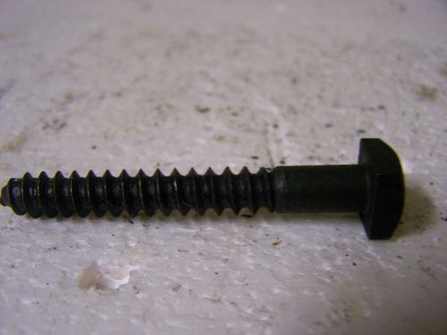 5/16&#034; x 2 1/2&#034; square head lag bolts black finish- gimlet point -usa made qty 25 for sale