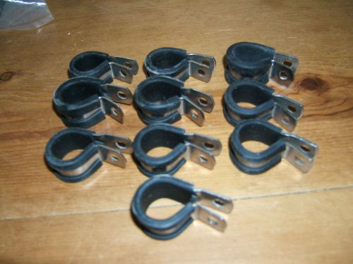 Loop type cushioned stainless steel clamp tk12  3/4&#034; (15 count) for sale