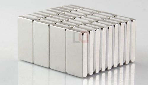 10pcs Cuboid 20x10x3mm Rare Earth N35 Strong Block Magnets Models Craft Fridge
