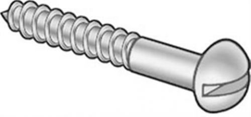 #4x3/4 Wood Screw Slotted Round Hd Zinc Plated, Pk 6500