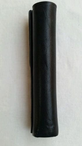 Black Plain Leather ASP collapsible Baton Holder/Holster