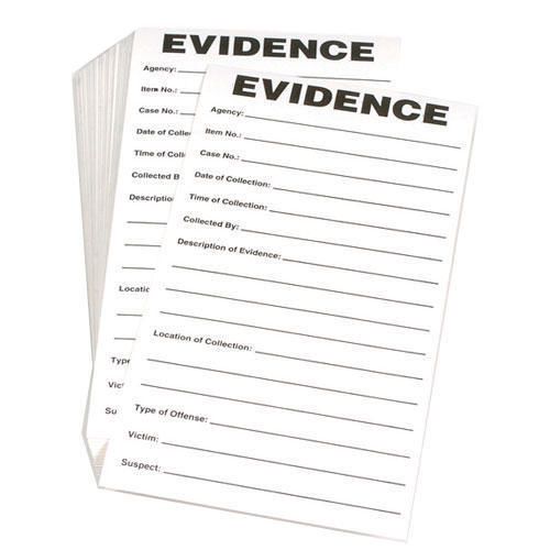 Armor forensics sae-300 adhesive odv evidence labels 3.5&#034; x 6.5&#034; pack of 100 for sale