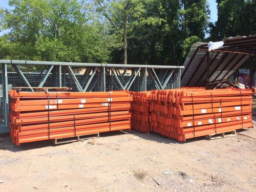 Pallet rack 4&#034; x 102&#034; interlake teardrop pallet racking rails warehouse shelving for sale