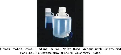 Nalge nunc carboys with spigot and handles, polypropylene, nalgene 2319-0050 for sale