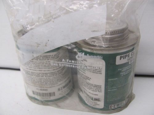 LOT OF 2 CANS 8-OZ. OF EZ WELD PIPE CLEANER 914 NNB