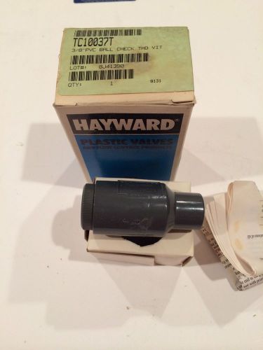 Hayward 3/8&#034; PVC Ball Check Threaded Vitron TC10037T