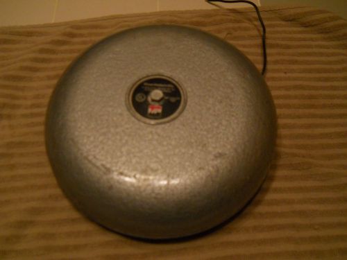 10&#034; ADEMCO 6 VOLT ALARM BELL -Dist. By Morse Products Mfg.