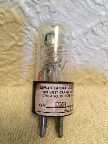 Kemlite bulb dxb strobe flash tube 2/87 light lamp beacon vintage 87 lab chicago for sale