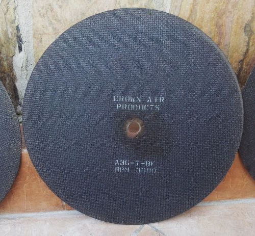 New 20&#034; grinding wheel 1/4&#034; thick cutting grind sand crown products a36-t-bf nos for sale
