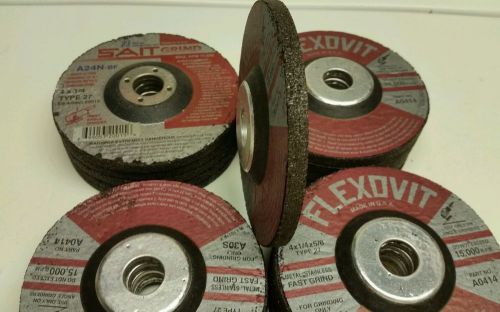 Type 27 mini discs (20)4x1/4x5/8 depressed center grinding wheels for metal for sale