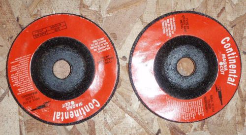 NEW Magna Cut Continental Grinding Wheels Type 27 A24S 4 x 1/4 x  5/8   FREE S&amp;H