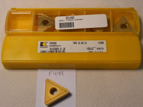 10 new kennametal tnmg 666 carbide inserts. grade: kc990. usa made  {f449} for sale