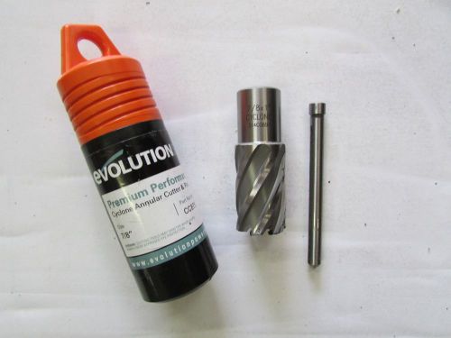 **new evoloution 7/8 x 1 annular cutter bit w/ pin for mad drills for sale