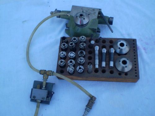 Small pneumatic indexer with collets 3/16 - 1/2