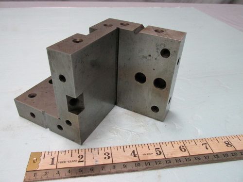 Double angle plate, hardened/ground,4x4x3 for sale