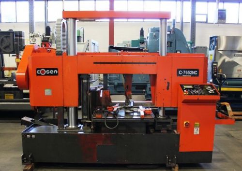 #c-7652nc cosen 21&#034; x 30&#034; horizontal band saw w/ shuttle feed (new 2000) for sale