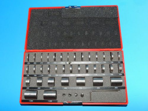 MHC Industrial Supply 36 pc  Round Gage Space Hardened Block Set .050&#034; to 1&#034;