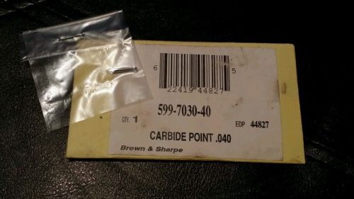 Brown &amp; Sharpe # 599-7030-40 Carbide Point .040