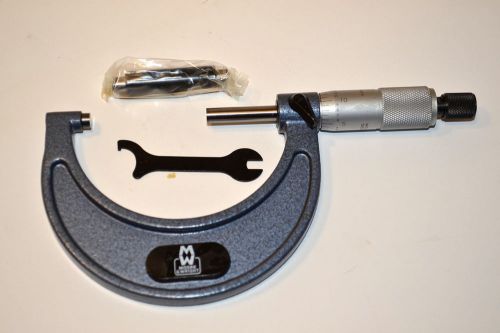 Nos moore &amp; wright uk 1966b3  2-3&#034; .0001&#034; grad carbide outside micrometer 043b for sale