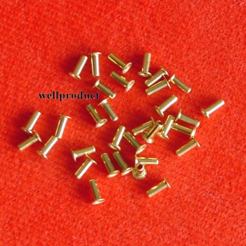 &gt; 100x Copper Alloy Brass Eyelet 1.7x5mm for Soldering Connection-Fe