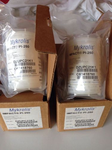 (2) Mykrolis  DZUPC21K1 IMPACT PI-250, Photochemical Filters Millipore Kalrez OR