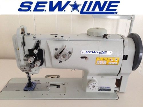 Sewline sl 1508 new lg vert bobbin  walking foot servo industrial sewing machine for sale