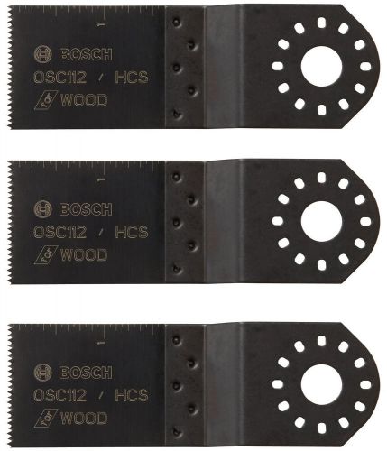 3 Pack) Bosch OSC112-3 1-1/2-Inch by 1-1/4-Inch HCS Multi-Tool Plunge Cut Blade