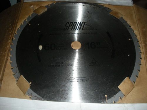 New Sprint 16&#034; 60 Tooth Carbide Tip Saw Blade made in New Zealand