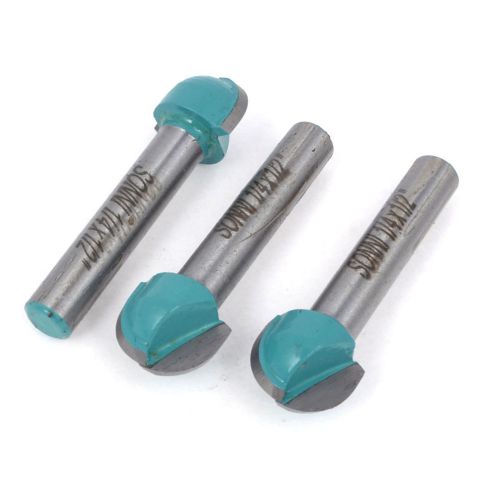 3 pcs 1/4&#034; x 1/2&#034; grooving metal cove box bit 2-flutes cutter tool for carpenter for sale