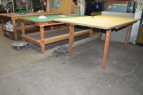 Industrial wood-workshop, manufacturing table-strong- 4&#039; x 8&#039; - vintage for sale