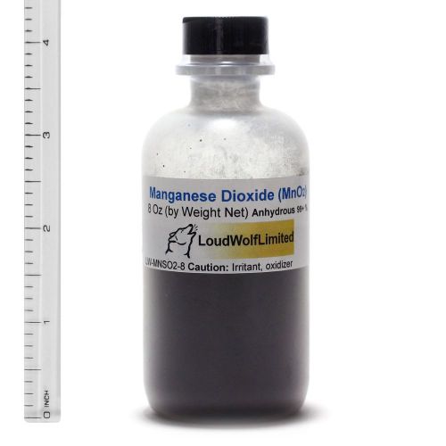 Manganese dioxide  ultra-pure (99%)  fine powder  8 oz  ships fast from usa for sale