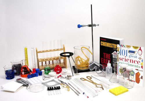 Advanced science labware kit - 113 pieces including glassware, etc for sale