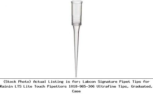 Labcon signature pipet tips for rainin lts lite touch pipettors 1018-965-306 for sale