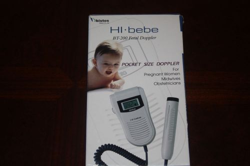 Hi Bebe Fetal Doppler Heart Monitor  BT-200 Ultrasound Gel and case