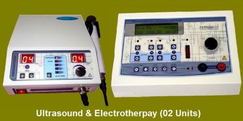 Portable ultrasound therapy &amp; diagnostic stimulator  electrotherapy (2 unit) for sale