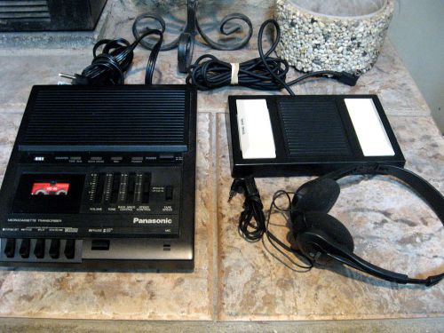 Panasonic transcriber rr 930 foot pedal &amp; headphones tested working complete for sale