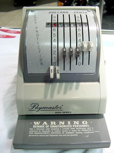 (1) vintage paymaster series 8500-7 ribbon check writer  - tested ok for sale