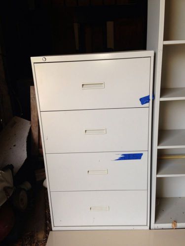 Used 4 drawer lateral size file cabinet 36 wide for sale