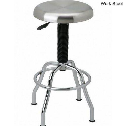 Stainless steel-top adjustable work or office stool bar shop garage home for sale