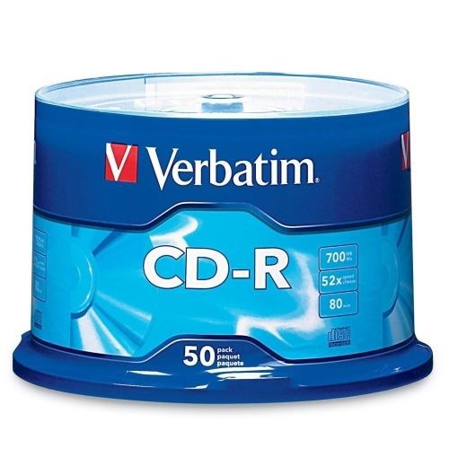 Verbatim 94691 CD Recordable Media - CD-R - 52x - 700 MB - 50 Pack