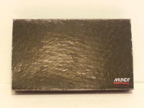 MUNDI BROWN CROCODILE SKIN DAILY PLANER AND ADRESS BOOK WITH A PEN BRAZILIAN NEW