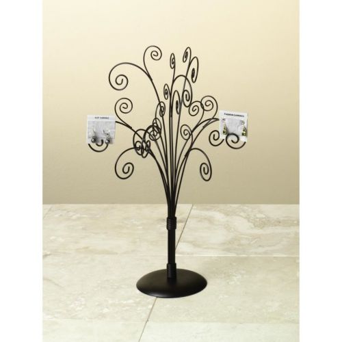 Tripar Table Top Card Holder and Jewelry Tree in Brown