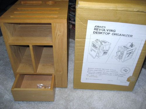 New jobar&#039;s wood revolving desktop organizer for sale