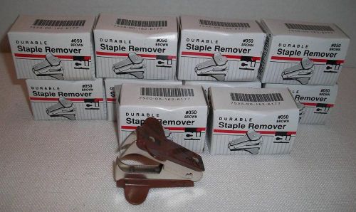Lot of 10 NEW CLI #050 Brown Durable STAPLE REMOVERS