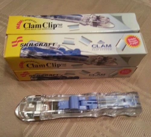 SkilCraft Clam Clip System Transparent #60 Large Lot of 4 NEW in Box